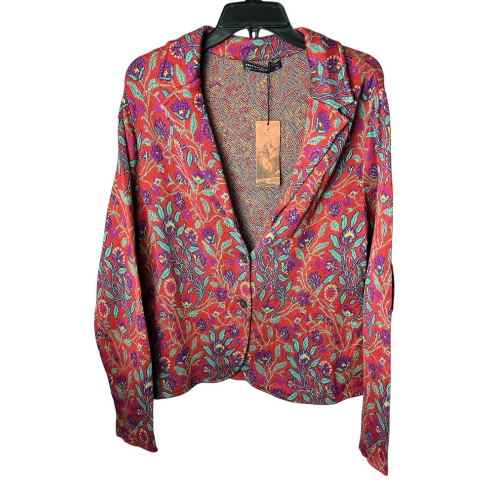 Peruvian Connection Scarlett Pima Cotton Knit Jacket